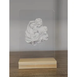 Acrilico com Sagrada Familia  - Pó de Mármore - 16x10cm
