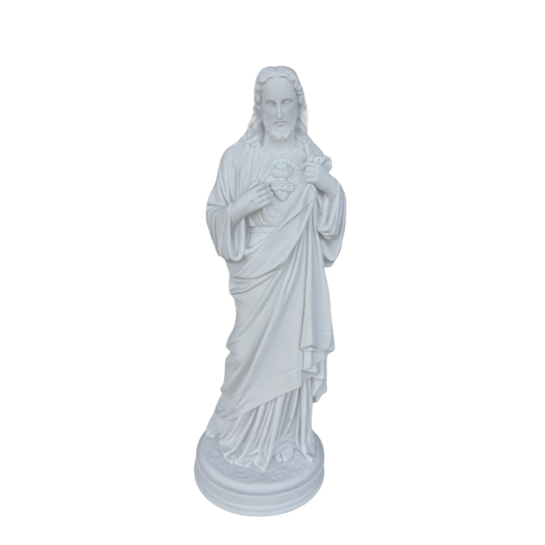 Sagrado Coração de Jesus - Pó de Mármore - 33cm