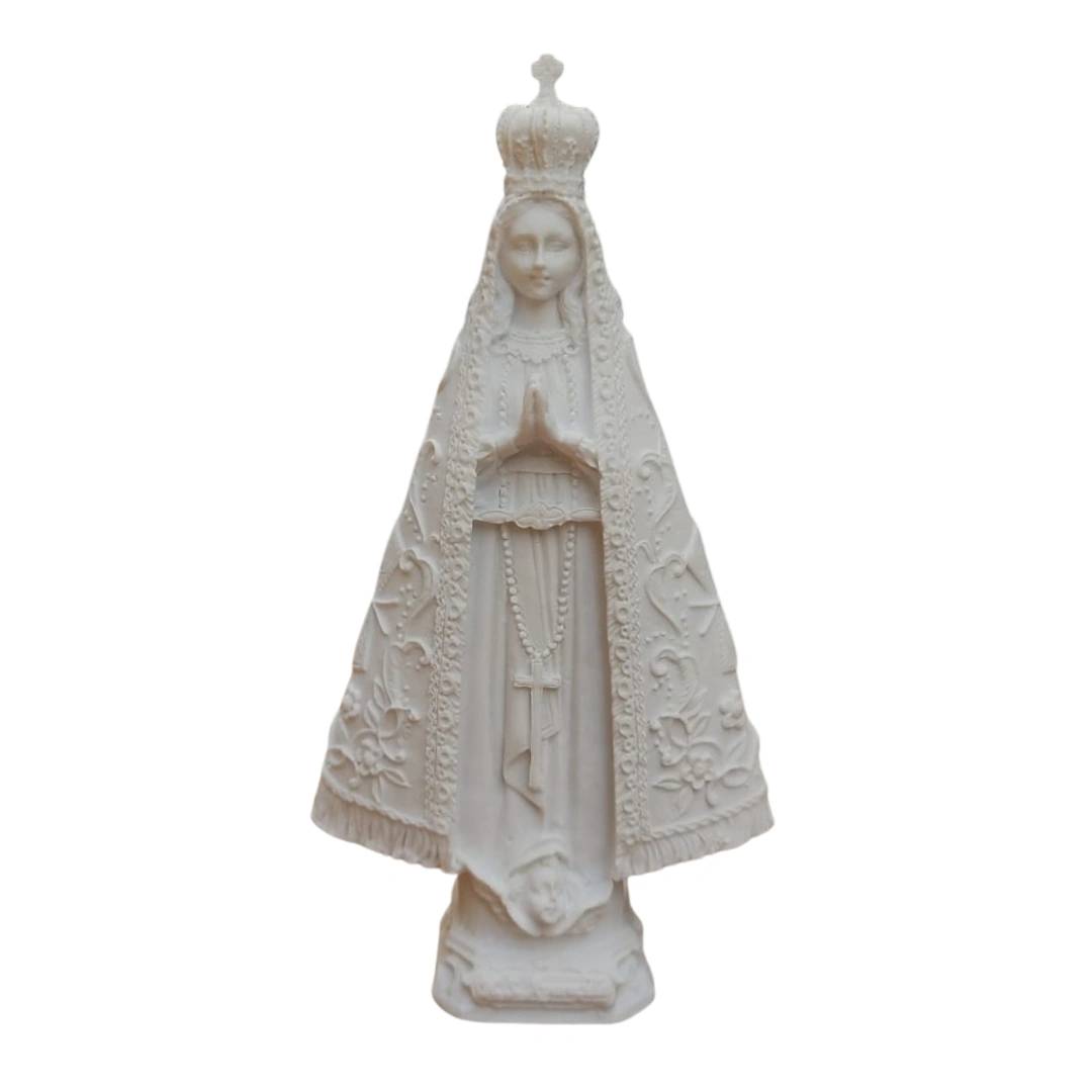 Aparecida Bandeira II - Pó de Mármore - 17cm
