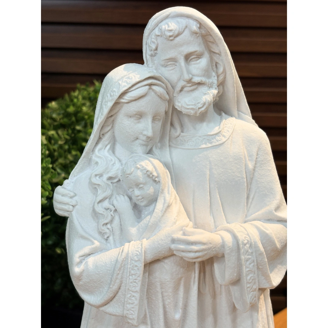 Sagrada Família Texturizada - Pó de Mármore - 38cm - Imagem 2